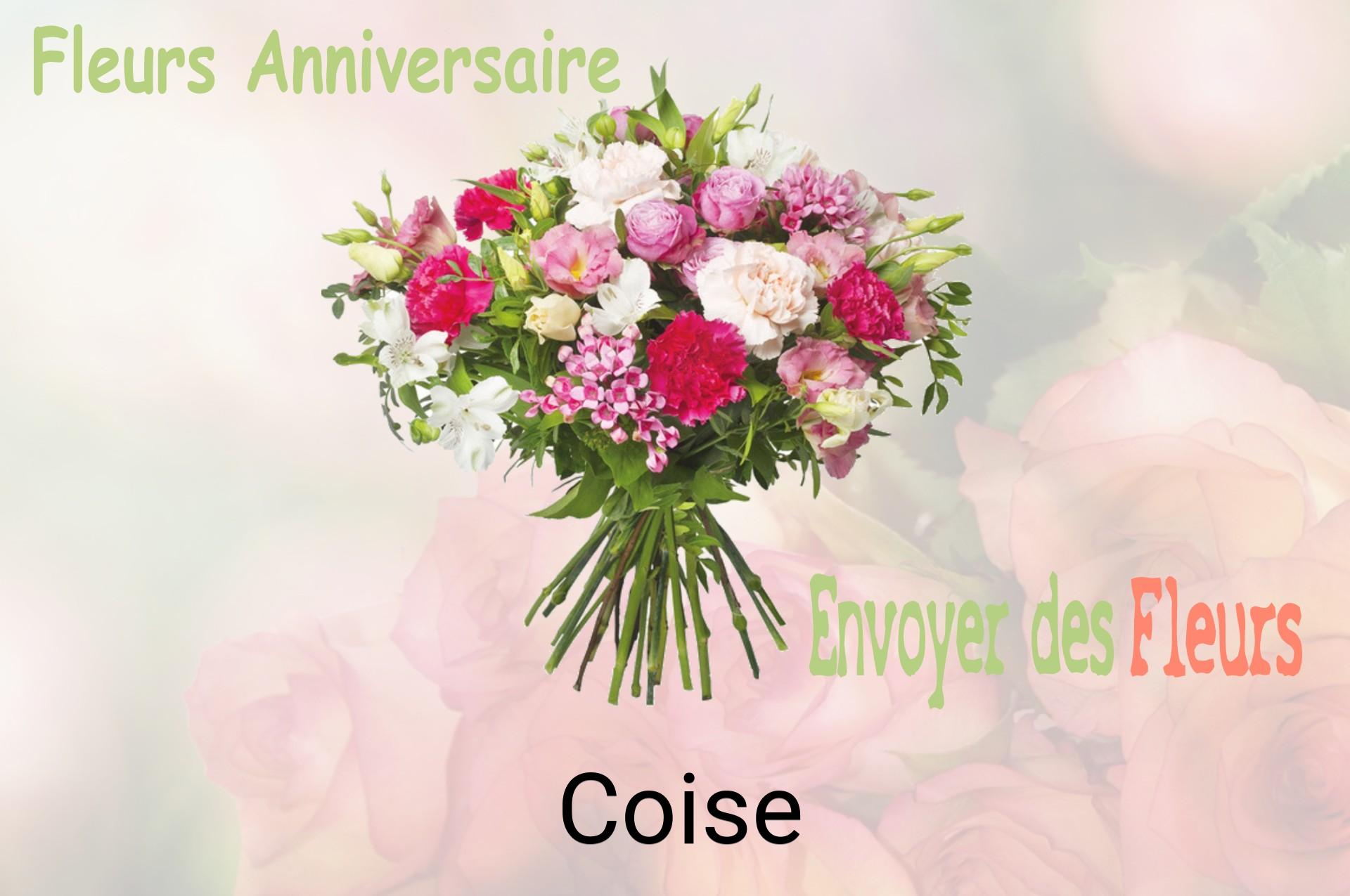 Bouquet de fleurs d’anniversaire livré à Coise